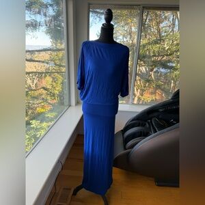 GO Couture Vibrant Blue Dress, Small